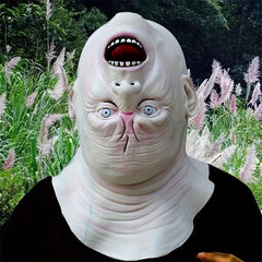 Halloween Horror Alien Upside Down Head Mask for Men