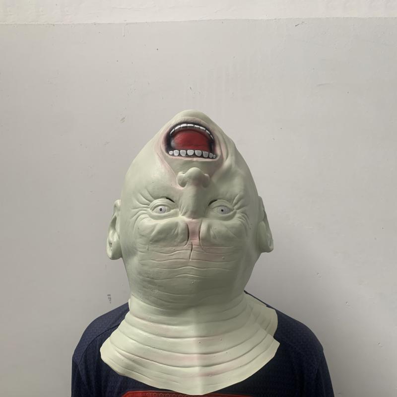 Halloween Horror Alien Upside Down Head Mask for Men