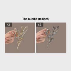 Diamond Plated Hair Clip Large Alloy Diamond Shark Clip Hair Accessories