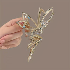 Diamond Plated Hair Clip Large Alloy Diamond Shark Clip Hair Accessories