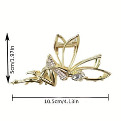 Diamond Plated Hair Clip Large Alloy Diamond Shark Clip Hair Accessories