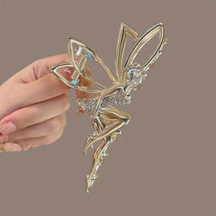 Diamond Plated Hair Clip Large Alloy Diamond Shark Clip Hair Accessories