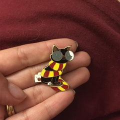 Magic Cat Enamel Pin Animal Scarf Cats Brooch Unique Gift