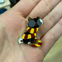 Magic Cat Enamel Pin Animal Scarf Cats Brooch Unique Gift