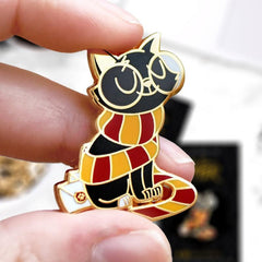 Magic Cat Enamel Pin Animal Scarf Cats Brooch Unique Gift
