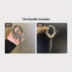 Angel Wings Tassel Hair Clips Ponytail Buckle Hairpin Headwear