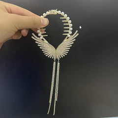 Angel Wings Tassel Hair Clips Ponytail Buckle Hairpin Headwear