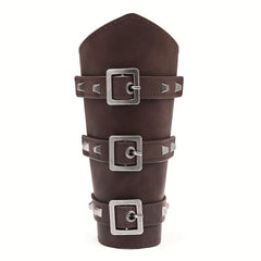 1pc Men's Viking Arm Leather Wristband Punk Medieval Arm Guards