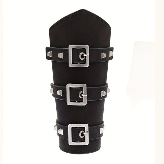 1pc Men's Viking Arm Leather Wristband Punk Medieval Arm Guards