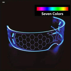 LED Glasses Luminous Party Decoration Christmas Neon Glasses