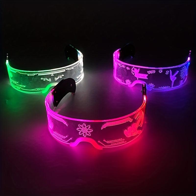 LED Glasses Luminous Party Decoration Christmas Neon Glasses