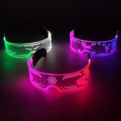 LED Glasses Luminous Party Decoration Christmas Neon Glasses