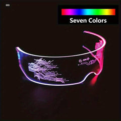 LED Glasses Luminous Party Decoration Christmas Neon Glasses