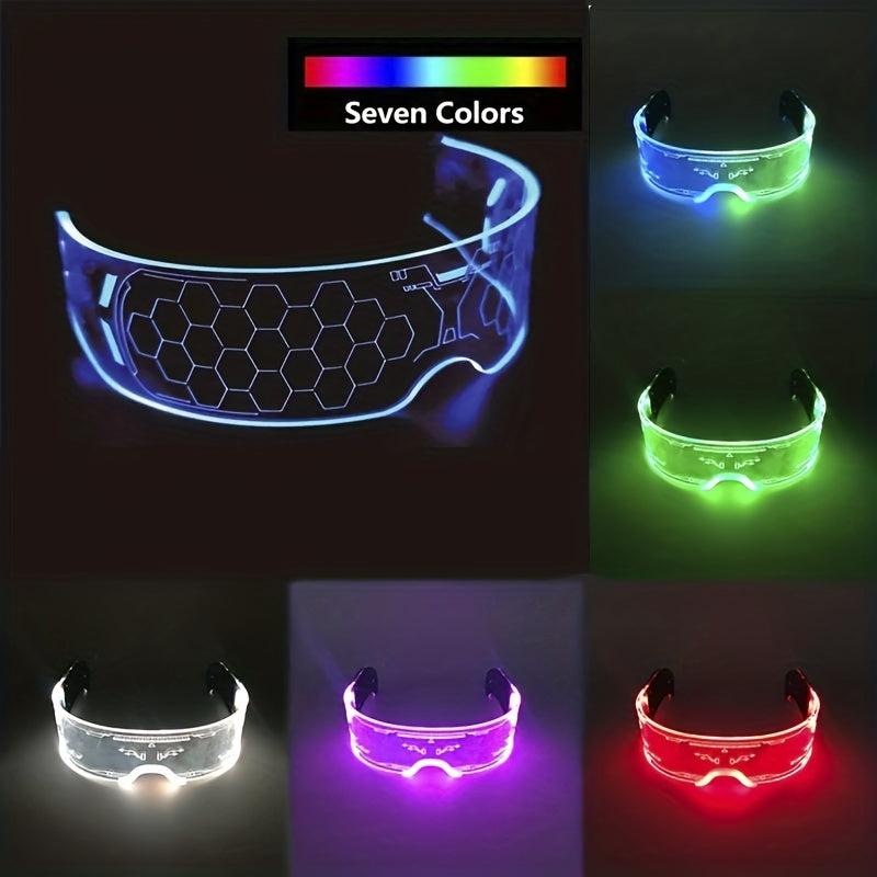 LED Glasses Luminous Party Decoration Christmas Neon Glasses