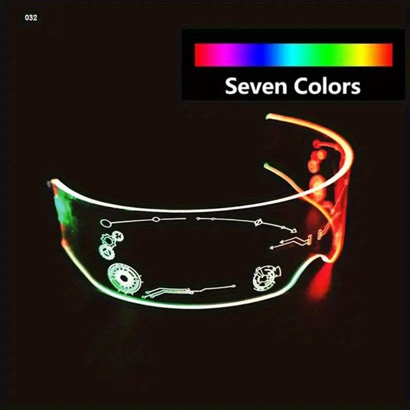 LED Glasses Luminous Party Decoration Christmas Neon Glasses