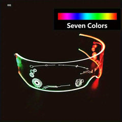 LED Glasses Luminous Party Decoration Christmas Neon Glasses