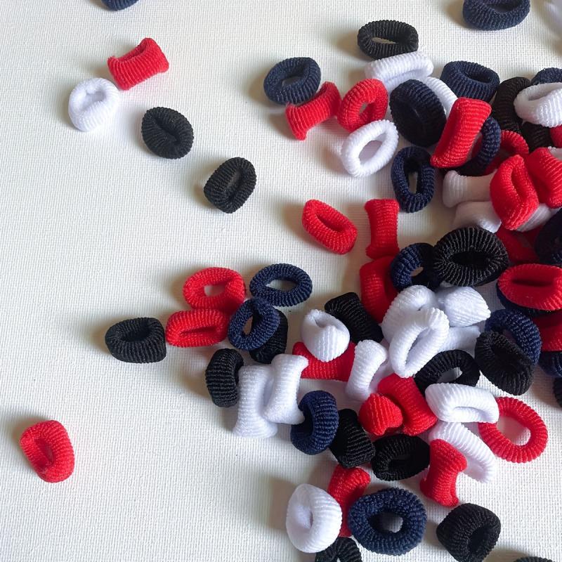 100pcs Seamless Hair Ropes Small Size Decorative Hair Ornament