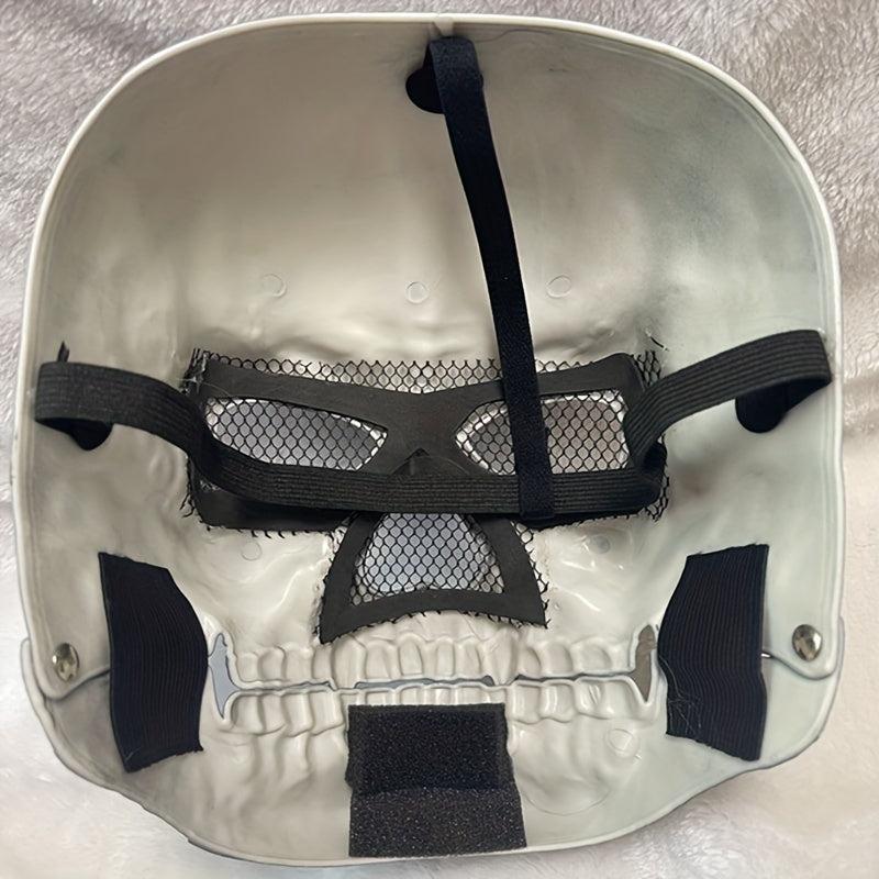 Men's Halloween Skull Mask Movable Full Face Mask Scary Ghost Costume Mask