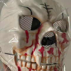 Men's Halloween Skull Mask Movable Full Face Mask Scary Ghost Costume Mask