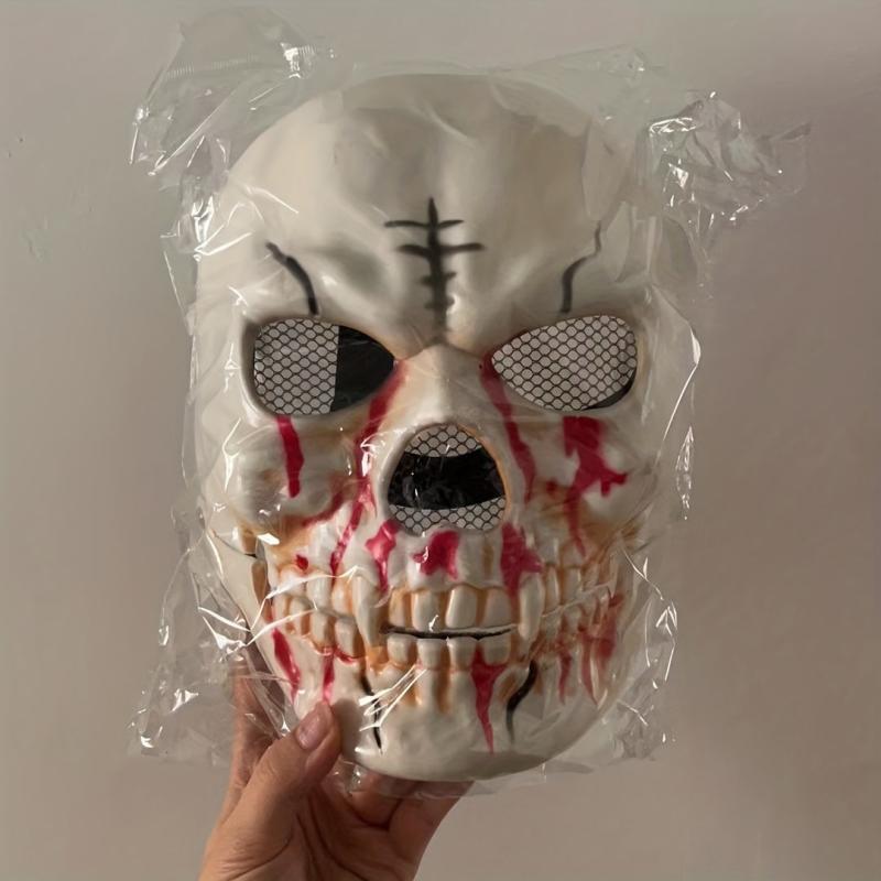 Men's Halloween Skull Mask Movable Full Face Mask Scary Ghost Costume Mask