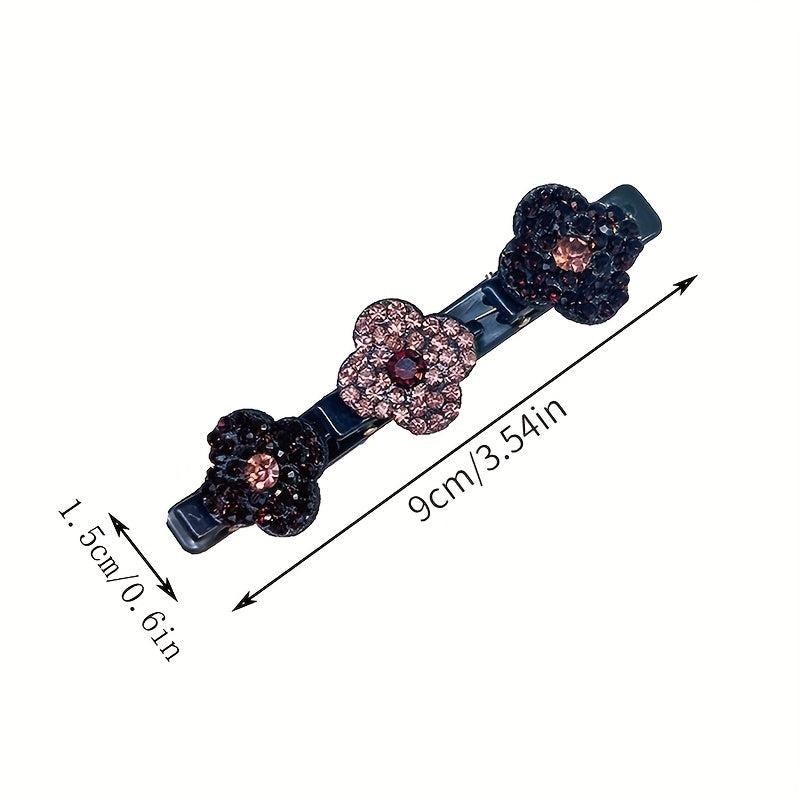 Crystal Stone Braiding Barrettes for Women Hair Styling