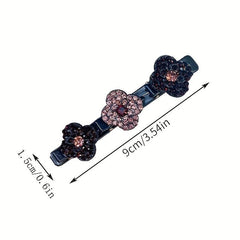Crystal Stone Braiding Barrettes for Women Hair Styling