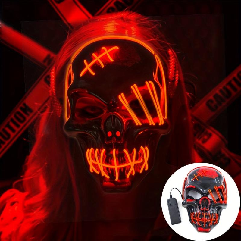 Scary Light Up Halloween Mask 3 Lighting Modes