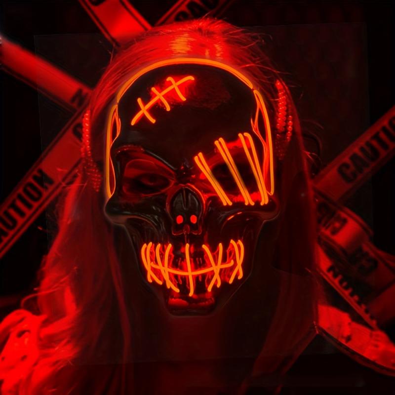 Scary Light Up Halloween Mask 3 Lighting Modes