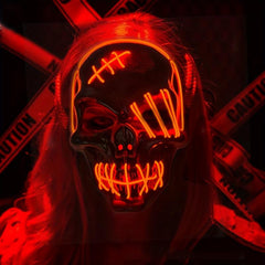 Scary Light Up Halloween Mask 3 Lighting Modes