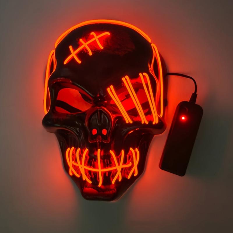 Scary Light Up Halloween Mask 3 Lighting Modes