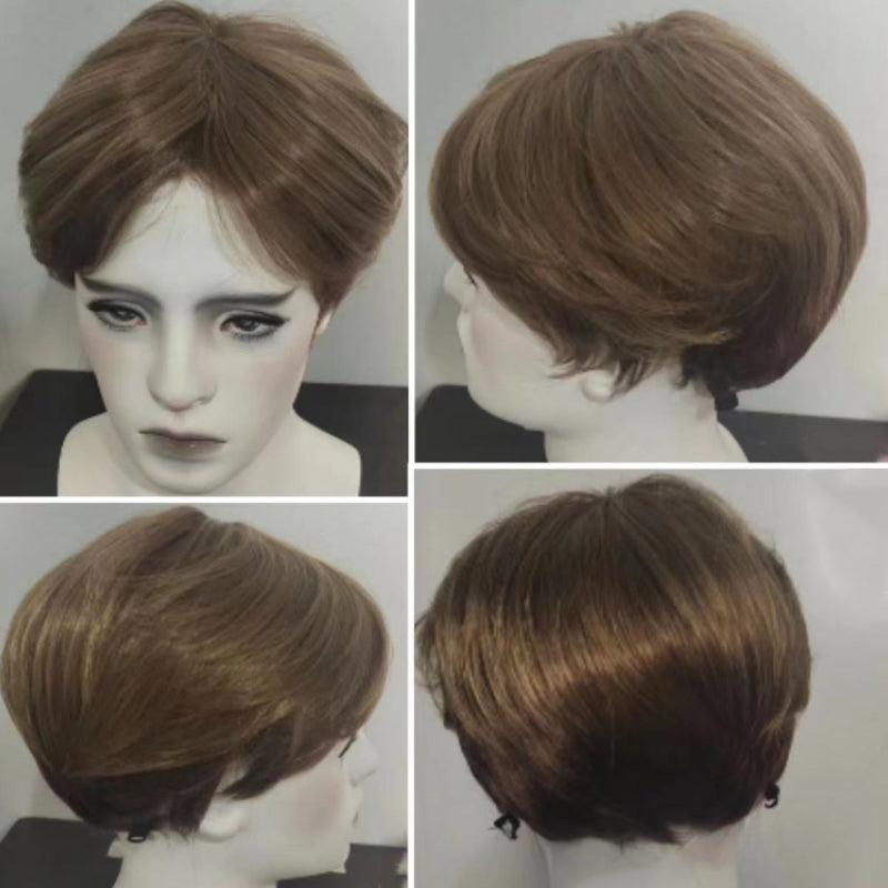 Short Wig Heat Resistant Synthetic Fiber Pretty Wig Hair Extension