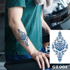 Waterproof Carp Temporary Tattoo Sticker for Men Women