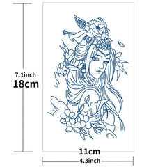 Waterproof Carp Temporary Tattoo Sticker for Men Women
