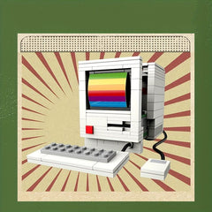 Mechanical Typewriter TV Furnishing Articles Building Blocks