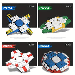 Decompressing Hand Spinner Toy Building Blocks Stress Relief