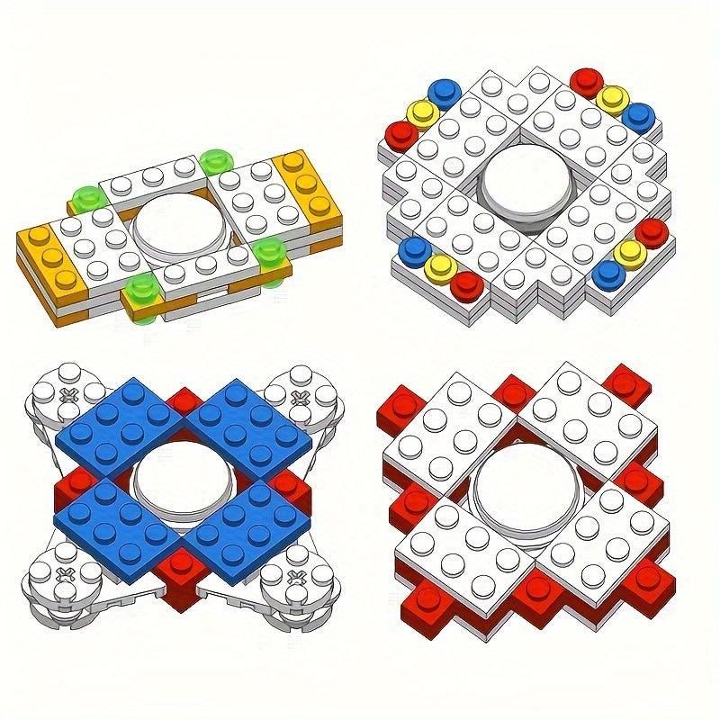 Decompressing Hand Spinner Toy Building Blocks Stress Relief
