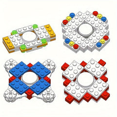 Decompressing Hand Spinner Toy Building Blocks Stress Relief