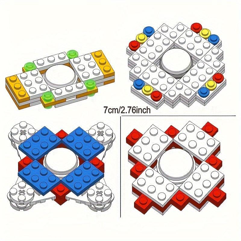 Decompressing Hand Spinner Toy Building Blocks Stress Relief