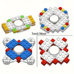 Decompressing Hand Spinner Toy Building Blocks Stress Relief