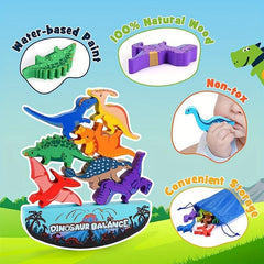 Dinosaur Stacking Balance Game Montessori Toy Educational Gift