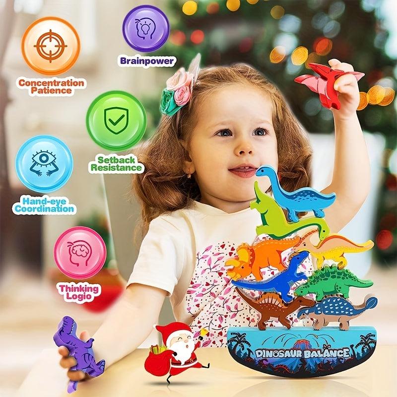 Dinosaur Stacking Balance Game Montessori Toy Educational Gift