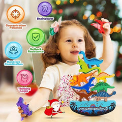 Dinosaur Stacking Balance Game Montessori Toy Educational Gift