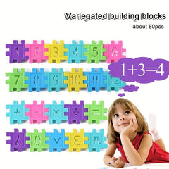 DIY Digital Block Building Toys for Kids, Educational Set for Boys and Girls