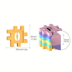 DIY Digital Block Building Toys for Kids, Educational Set for Boys and Girls