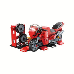 Train Building Blocks Model Track Power Changing Motorcycle Model