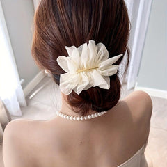 Chiffon Flower Hairpin Elegant Women Girls Hair Accessory