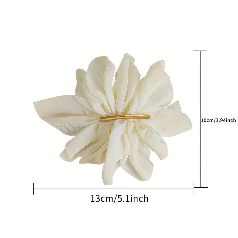 Chiffon Flower Hairpin Elegant Women Girls Hair Accessory