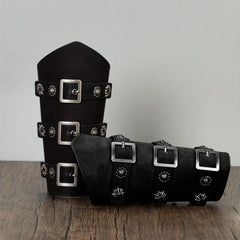 Viking Arm Bracer Embossed Symbol Medieval Arm Wristband For Men