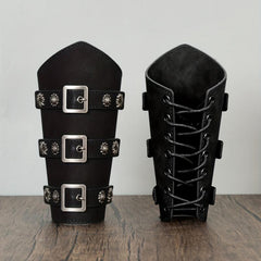 Viking Arm Bracer Embossed Symbol Medieval Arm Wristband For Men