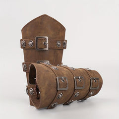 Viking Arm Bracer Embossed Symbol Medieval Arm Wristband For Men